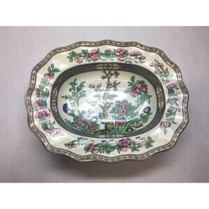 VINTAGE Coalport CHINA Indian SUMMER Pattern MEDIUM Size OVAL Vegetable DISH
